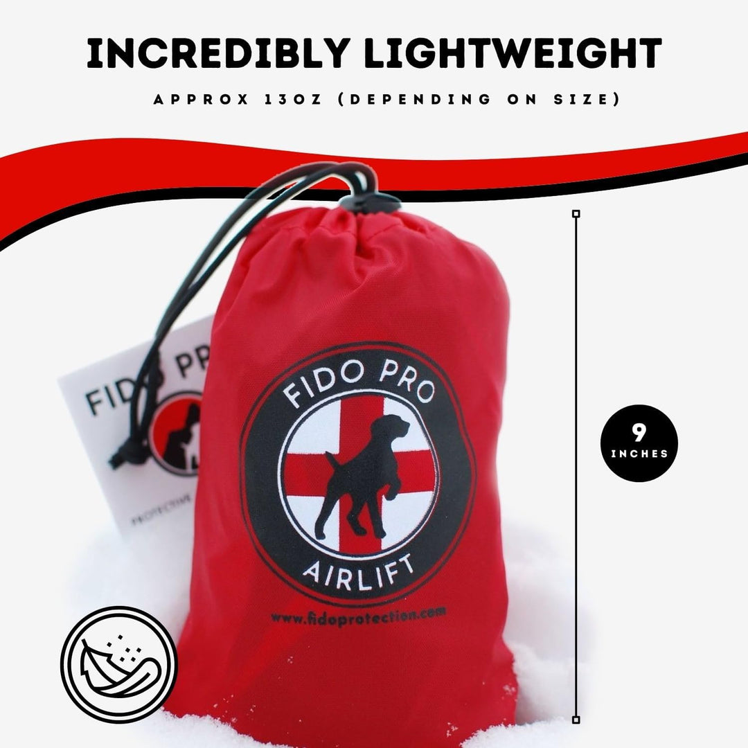 FidoPro FIDO PRO - Airlift Hunderettungsgeschirr, red, Medium Medium red, Medium