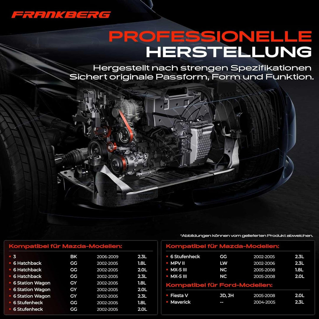 Frankberg Spannrolle Riemenspanner für Fiesta V JH JD Maverick 3 BK 6 Hatchback G-G GY MPV II LW MX-