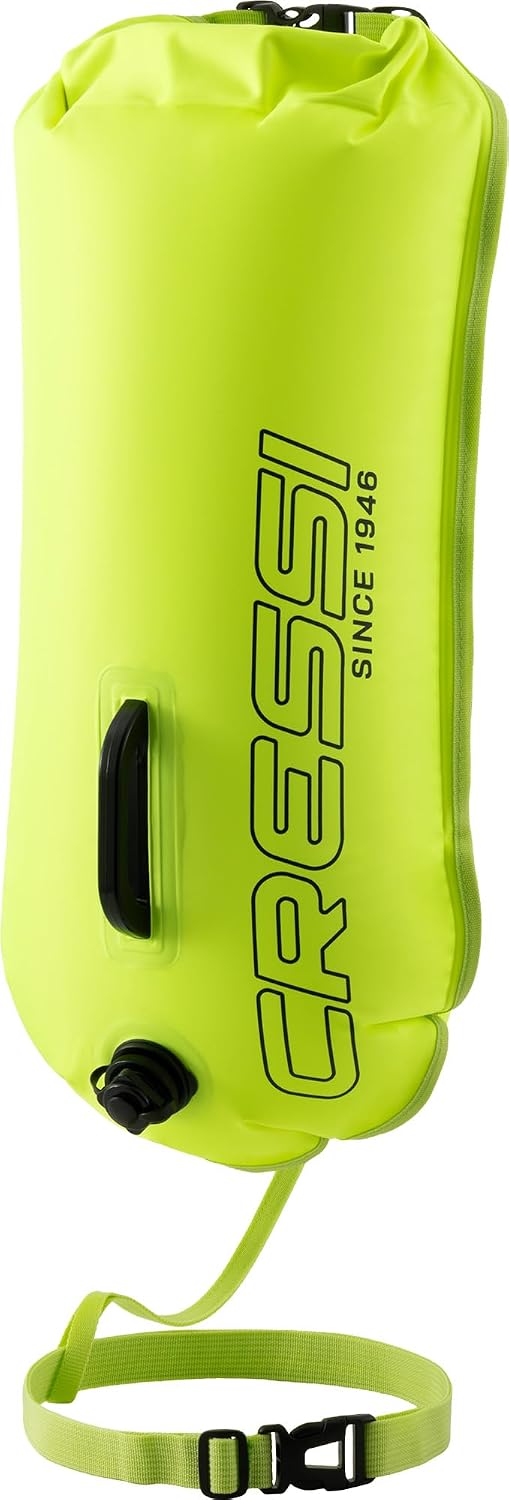 Cressi Glide Pro Swim Buoy, Schwimmboje 28l, für Triathlon und Schwimmen | Dry Bag für Wertsachen, a