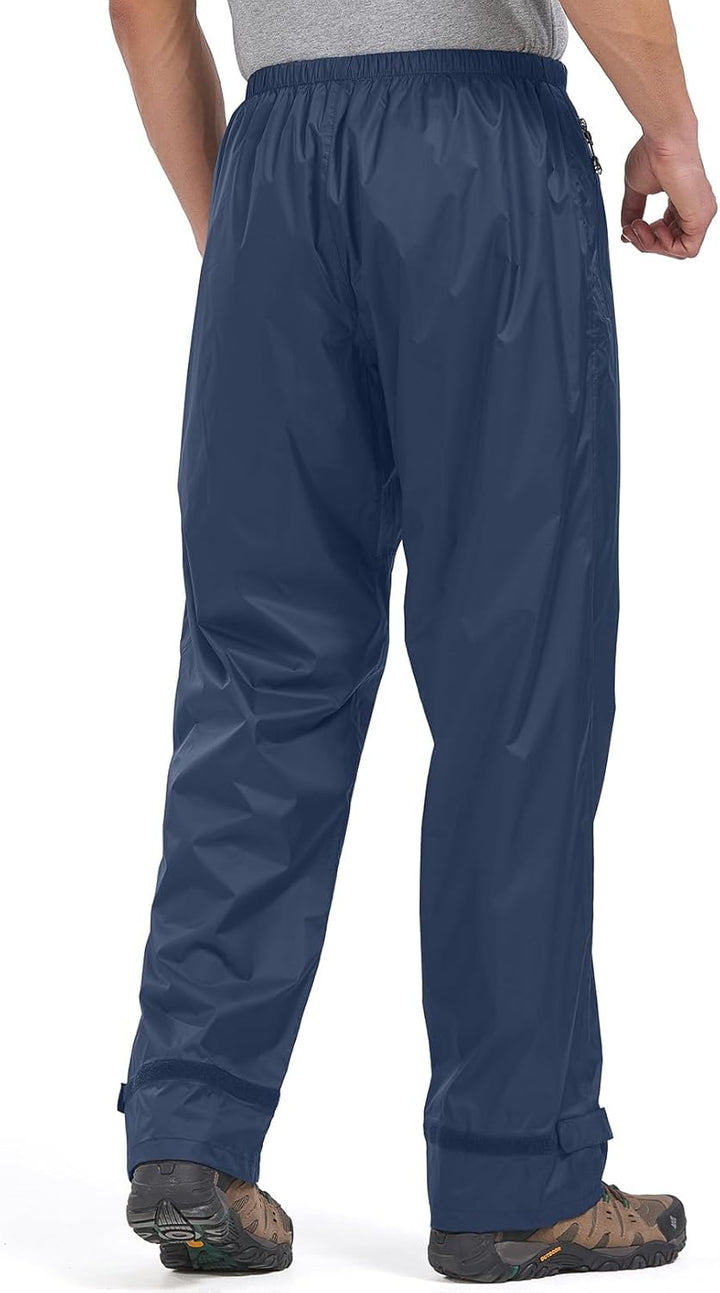 Regenhose Herren Fahrrad Leichte wasserdichte Winddichte Outdoorhose zum Wandern Camping Trekkinghos