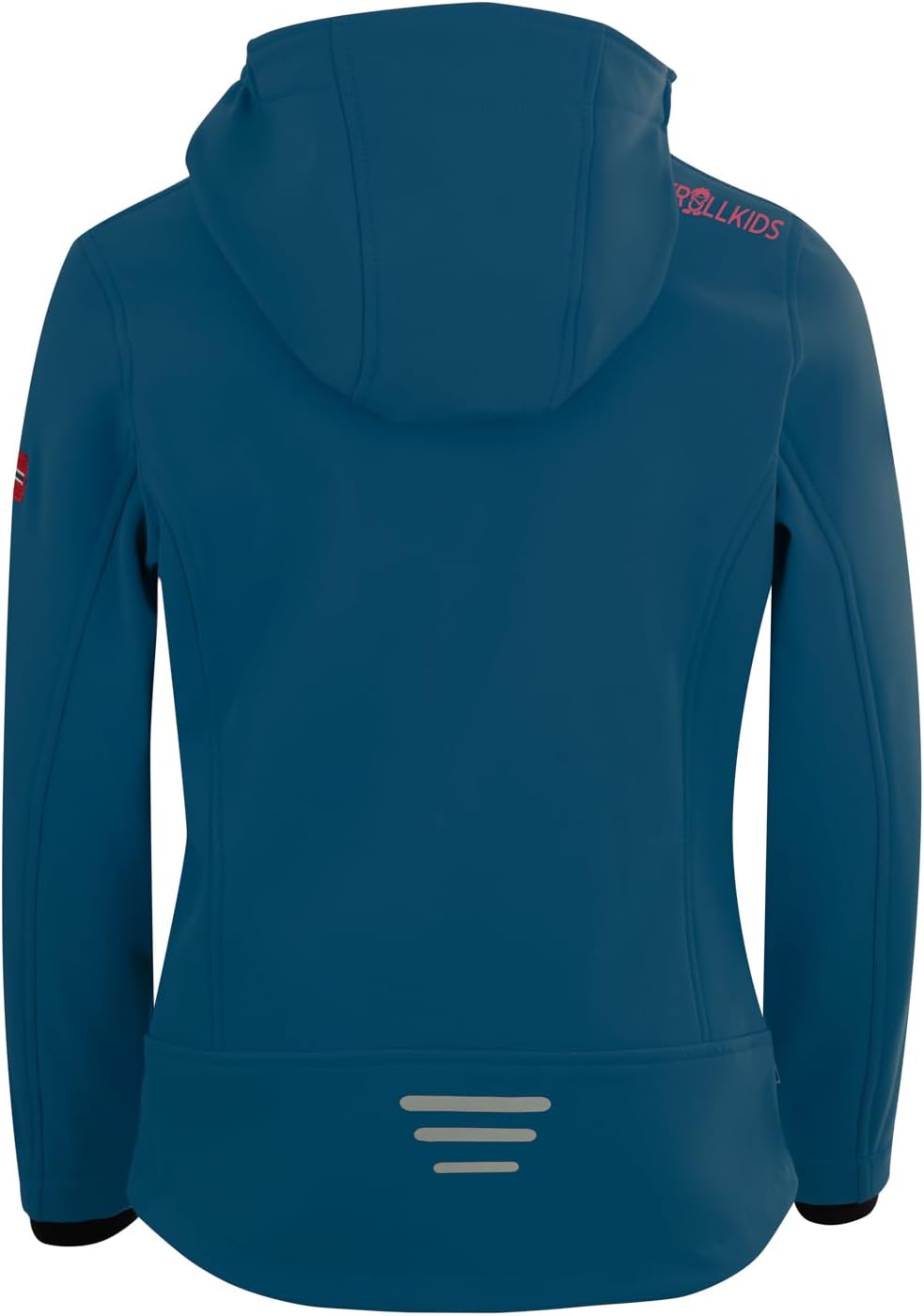 Trollkids Kinder Softshell Jacke Trollfjord 98 Mitternachtsblau / Coral, 98 Mitternachtsblau / Coral