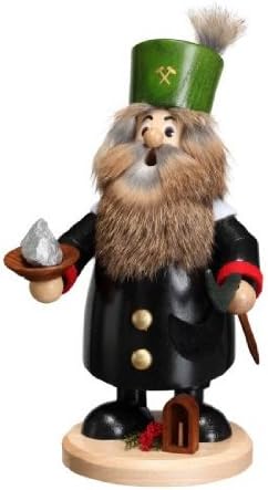 DWU Original Erzgebirgischer Räuchermann® Bergmann - inkl. Original Crottendorfer Räucherkerzen #127