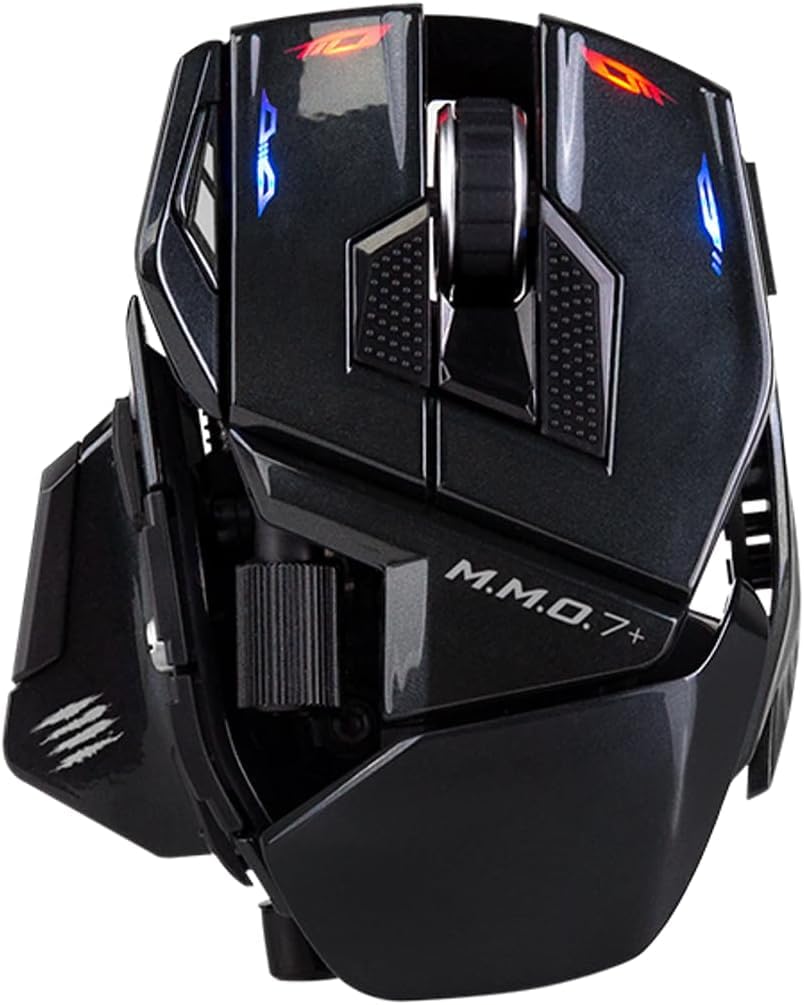 MAD CATZ M.M.O. 7+ Gaming-Maus MMO Kabelgebunden &amp; Kabellos – 21 programmierbare Eingänge – 5D-Schal