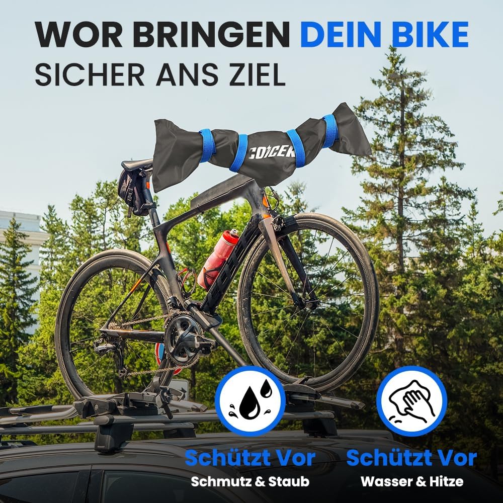 Coicer 2er Pack Lenkerschutzhülle Ebike Transportschutz Fahrrad Zubehör Fahrradabdeckung Wasserfest