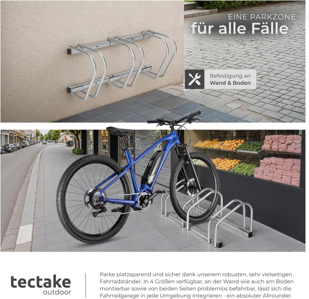 TecTake Fahrradständer für Fahrräder Fahrradparker Bike Fahrrad Ständer Rad aussen - Diverse Modelle