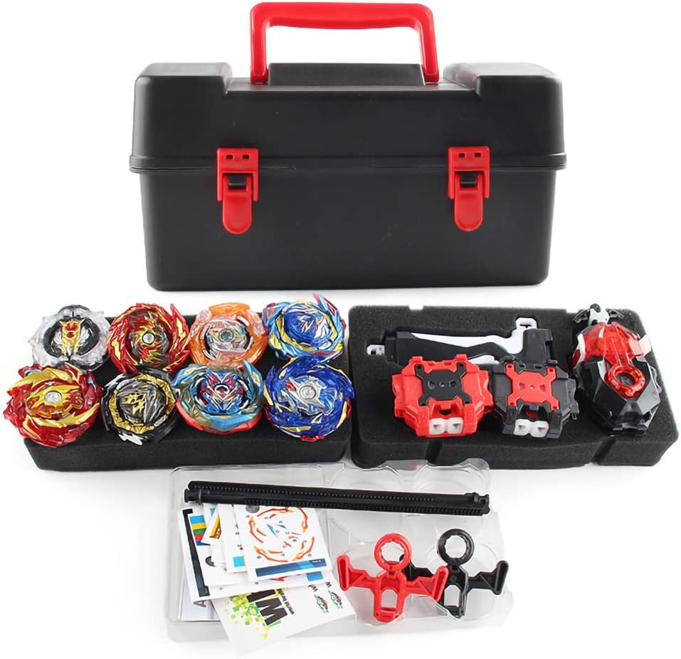 Gyros Kreisel Set, 4D Kampfkreisel Modell Speed Kreisel Mit Für Weihnachten, Geburtstag - 8 X Tops +