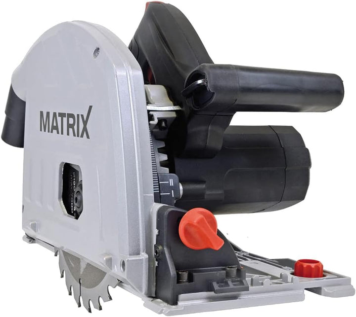 Matrix Kreissäge Handkreissäge Tauchsäge mit Führungsschiene TRS 1400-64 | 1400 Watt | 70mm Schnittt