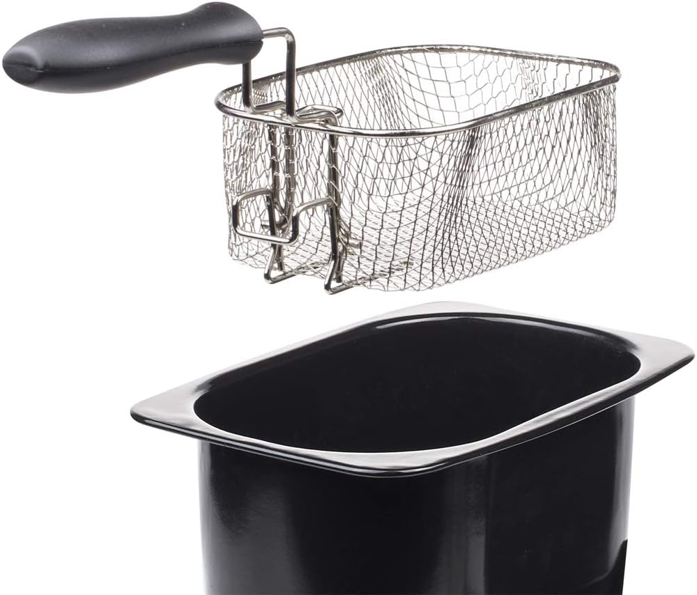 Tristar Edelstahl Fritteuse - mit 2 Liter Fassungsvermögen, Kaltzonefunktion und einstellbarem Therm