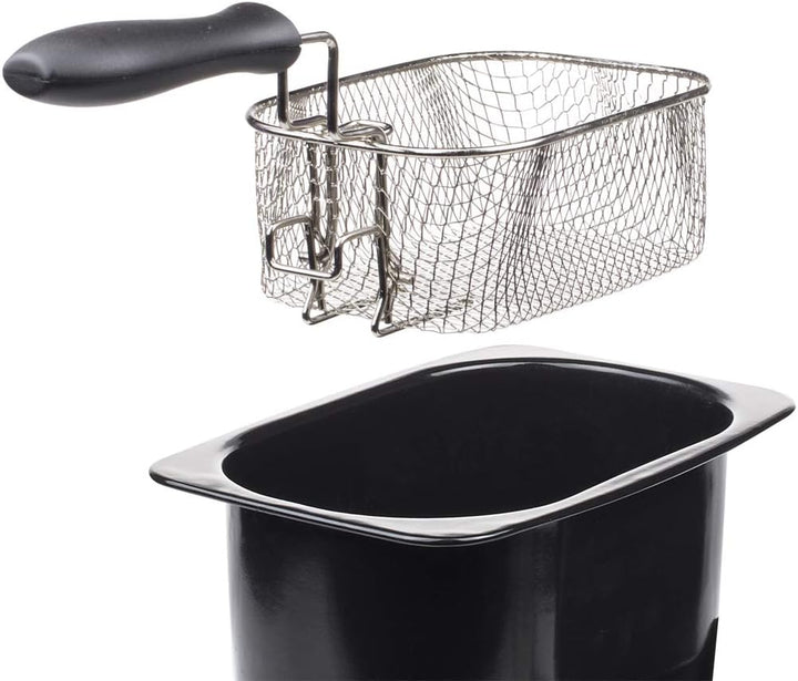 Tristar Edelstahl Fritteuse - mit 2 Liter Fassungsvermögen, Kaltzonefunktion und einstellbarem Therm