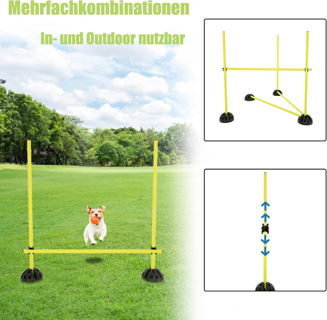 NAIZY Sprungstangen-Set Trainingsstangen für konditionelles Training Sprungkraft, Dribbling und Bewe
