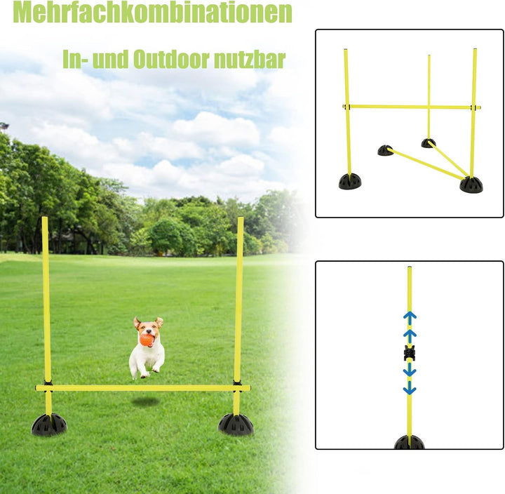 NAIZY Sprungstangen-Set Trainingsstangen für konditionelles Training Sprungkraft, Dribbling und Bewe
