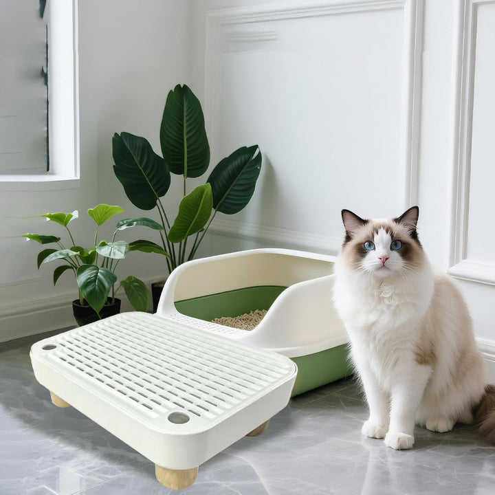 Katzenklo Rampe,Stufe Für Ältere Katzen Mit Filterfunktion | rutschfeste Kätzchen Katzenklo Matte -