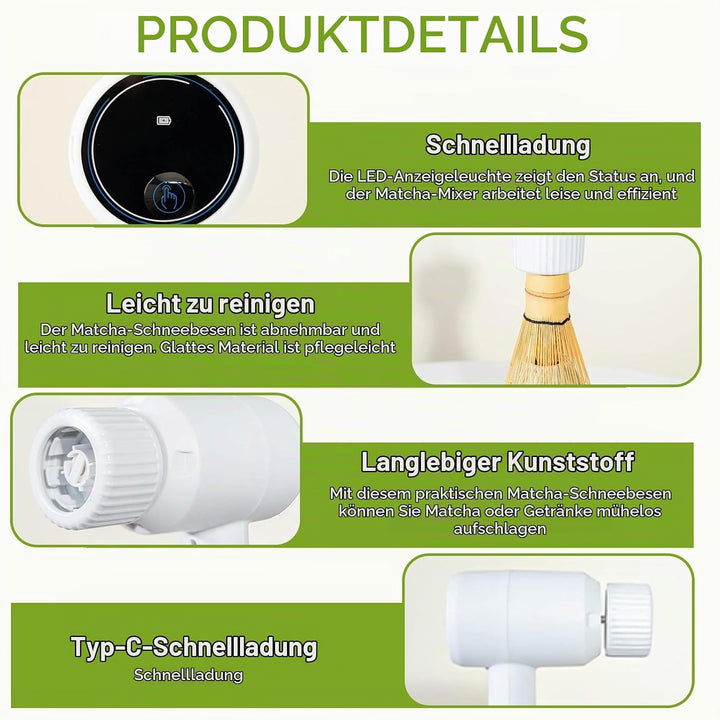 Matcha Schneebesen Elektrisch, Elektrischer Matcha-Mixer, Elektrischer Matcha Schneebesens, Matcha-S