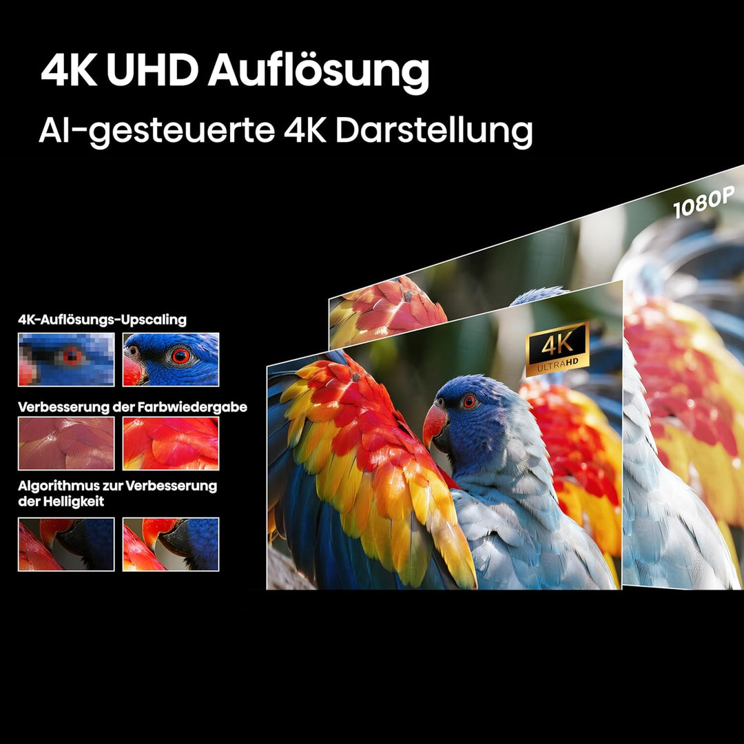 Hisense Laser Mini Projector C3, 65"-300" Projektionsgrösse, 4K,IMAX Enhanced,Optischer Zoom1.0-1.3: