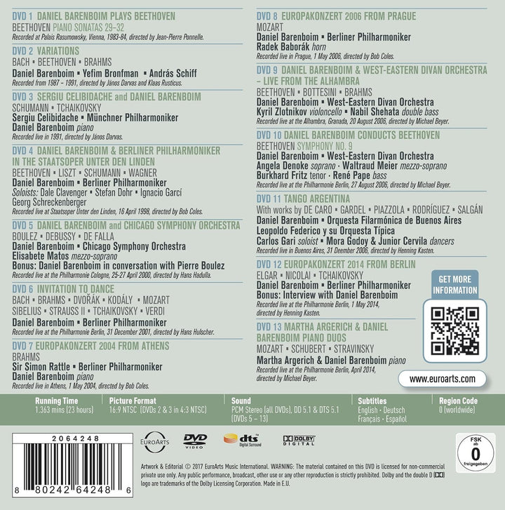 Daniel Barenboim Box Vol. 2 - Pianist und Dirigent [13 DVDs], DVD