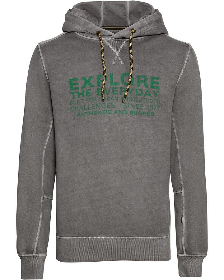 camel active Herren Sweatshirt mit Kapuze S Grau, S Grau