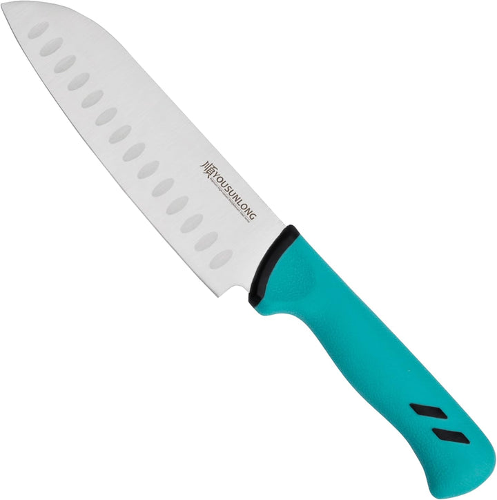 YOUSUNLONG Santoku-Messer - Klinge 177mm - Klinge aus hochwertigem Molybdänstahl - Metzger-Fleischve