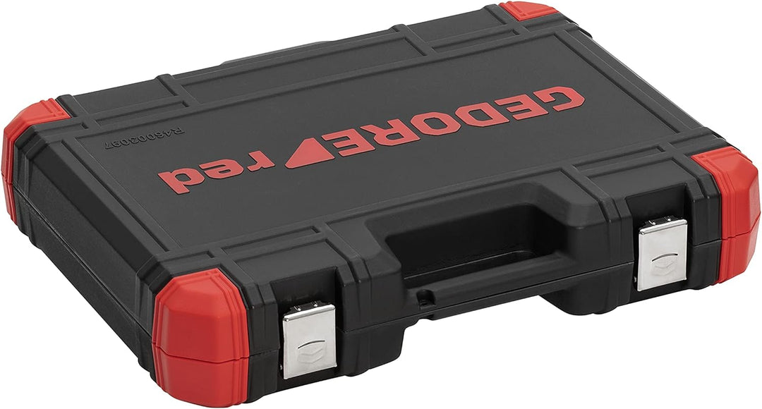 GEDORE red Steckschlüsselsatz, Set 97tlg, 1/2 1/4 Zoll Antrieb, Adapter Werkzeug, Knarre Nüsse Bitha