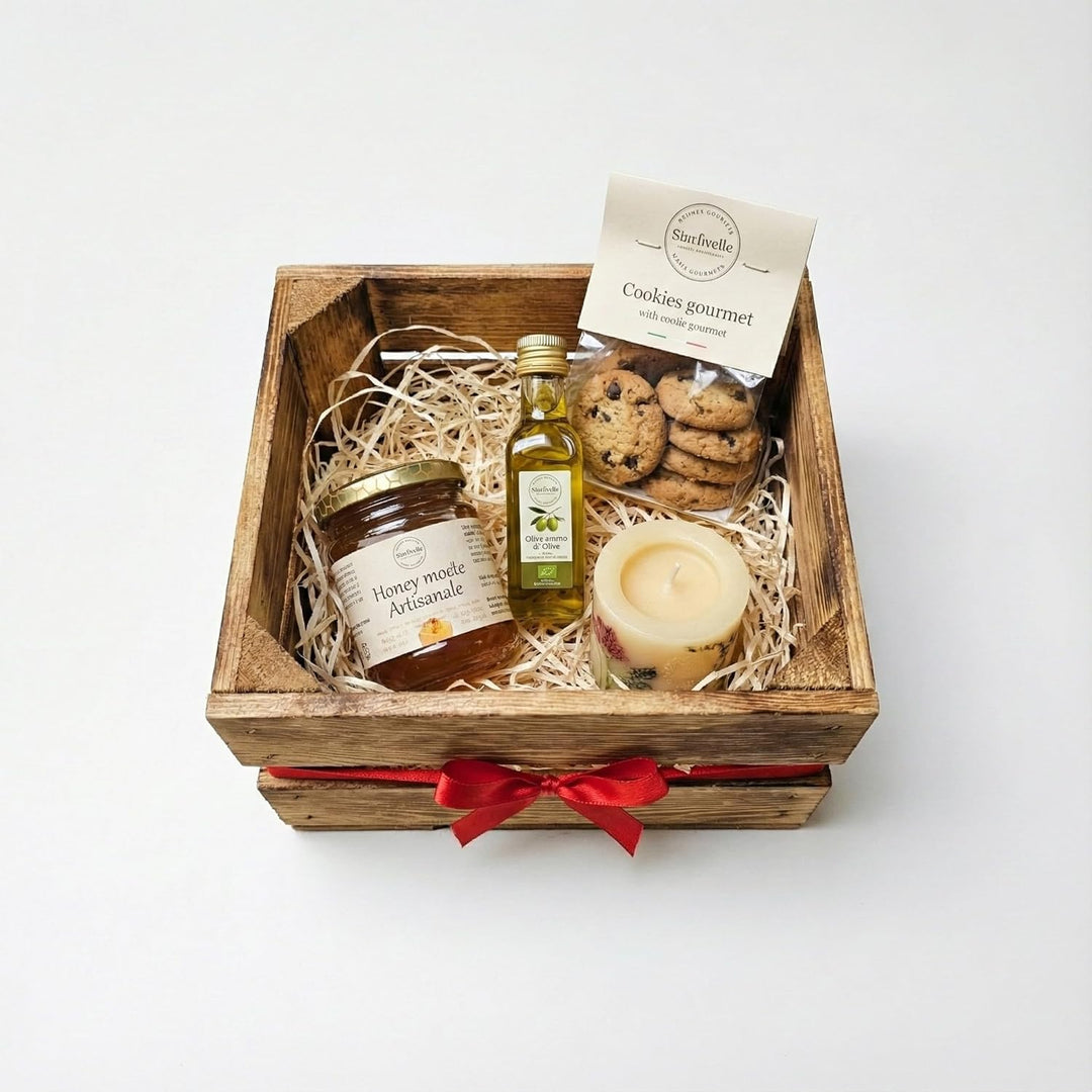 Teramico Set aus 3 geflammten NEUEN Holzkisten (22x20x15 cm) | PERFEKT als GESCHENKBOX oder RUSTIKAL