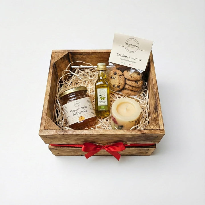 Teramico Set aus 3 geflammten NEUEN Holzkisten (22x20x15 cm) | PERFEKT als GESCHENKBOX oder RUSTIKAL