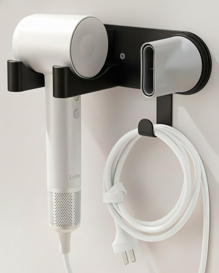 Föhnhalterung Wand Ohne Bohren, Fönhalter für Haartrockner, Edelstahl Haartrocknerhalter zum Kleben,