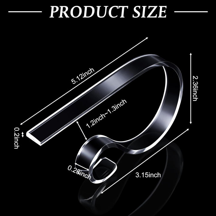 Jetec 8 Stück Acryl Weihnachten Strumpf Halter Haken Weihnachtsstrumpf Clips Strumpf Kleiderbügel Ha