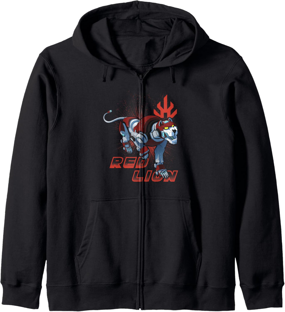 Voltron: Legendary Defender Red Lion Logo Kapuzenjacke