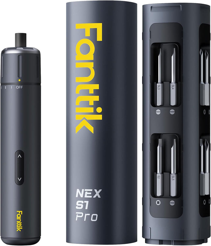 Fanttik S1 Pro 3.7V Magnetische Electric Screwdriver, Leistungsstarkes-Schraubendreher-Set mit 16 Bi