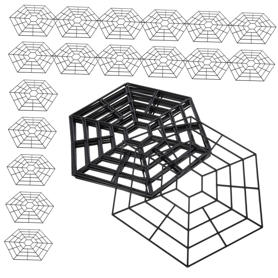 YARNOW 30 Stück 6-eck Fischschutznetz Aus Kunststoff Teichnetz Für Fischteich Outdoor Robust