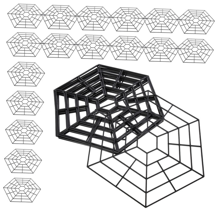 YARNOW 30 Stück 6-eck Fischschutznetz Aus Kunststoff Teichnetz Für Fischteich Outdoor Robust