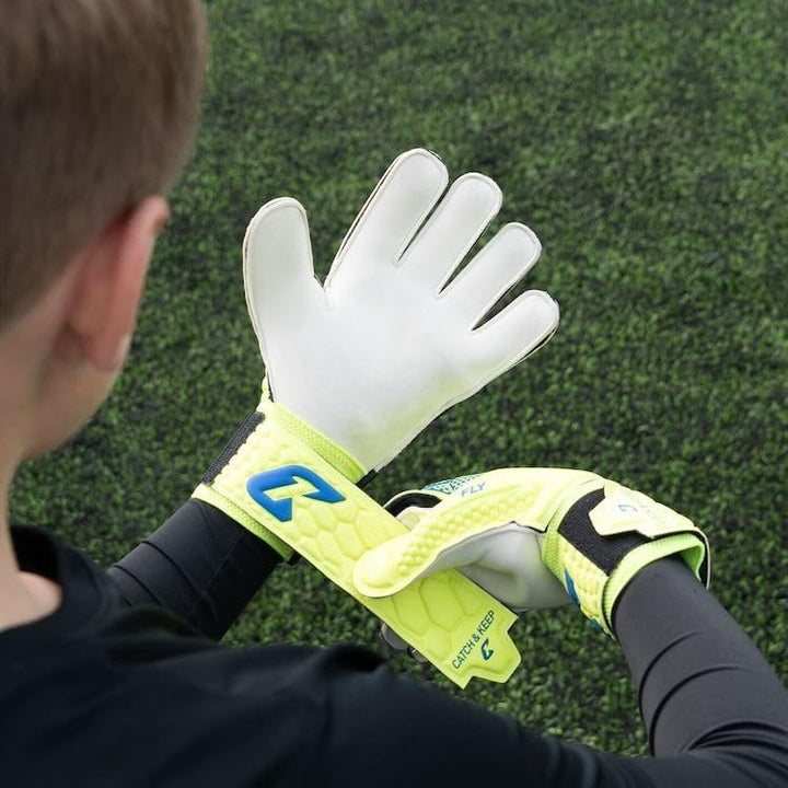 CATCH & KEEP Torwarthandschuhe Kralle Junior Pro 3.0 - Professionelle Torwart-Fussballhandschuhe für