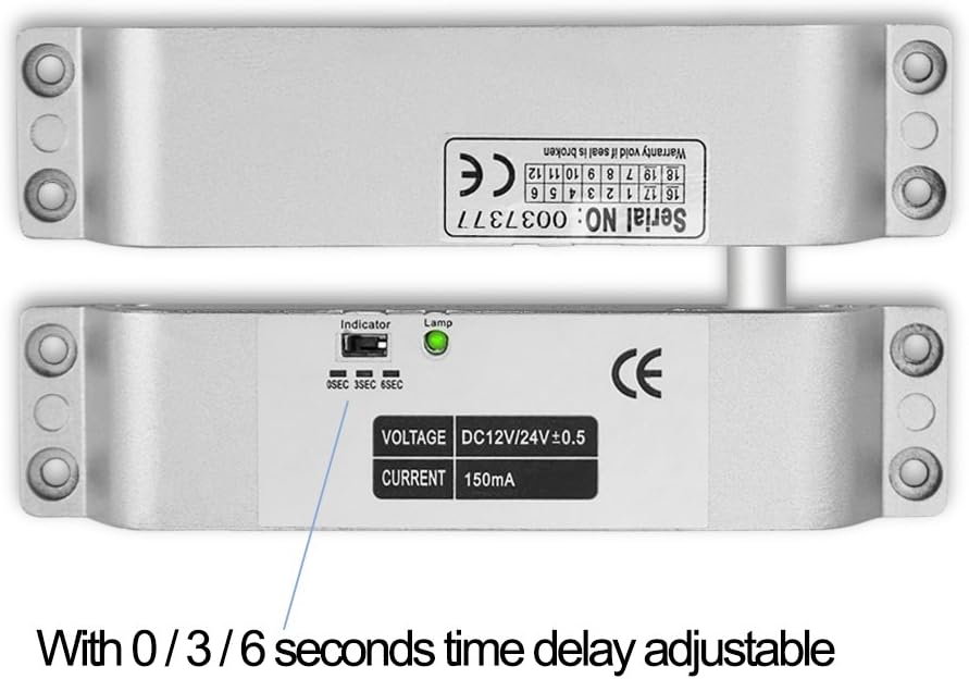 FUSYTULY Wireless Tür Access Control System Kit Set Fernbedienung Entriegeln + Elektrische Drop Bolt