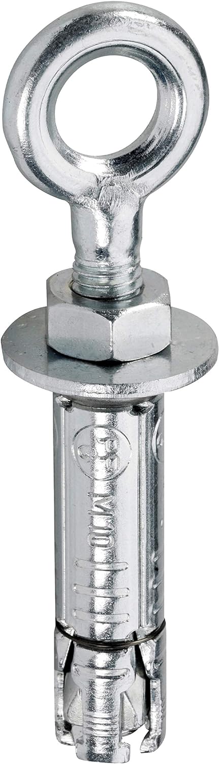 TOX 3710204 Spreizanker mit Öse Pirat Sven-O, M10x60, Inhalt 25 Stück, 03710204, Grau 10x60 mm, 10x6