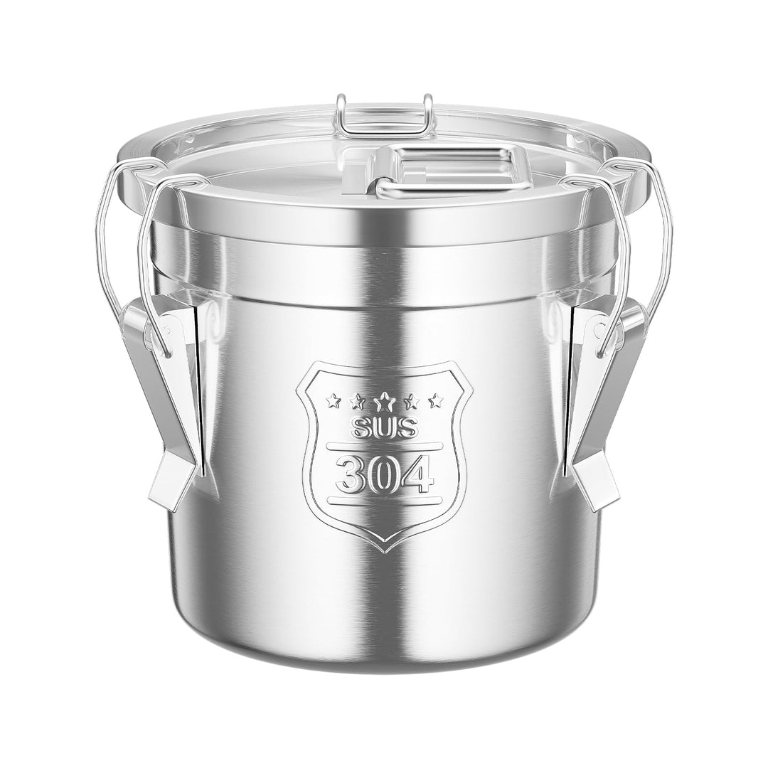 6L/12L Edelstahl Getreidebehälter Mehlbehälter Luftdichter Kanister Lebensmitteln aus Edelstahl Küch
