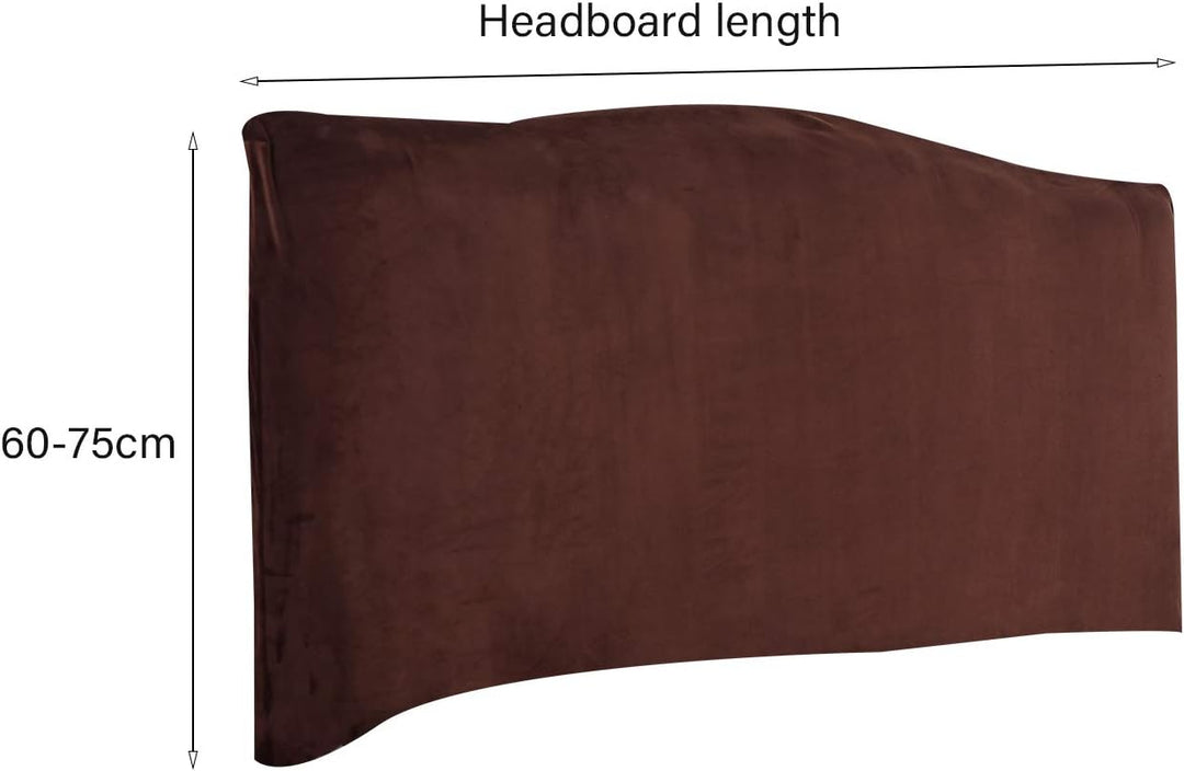 Bett Kopfteil Bezug Samt Schutz Abdeckung für einzelne Doppel Kingsize Betten Kopfteil Kohlenstoffgr