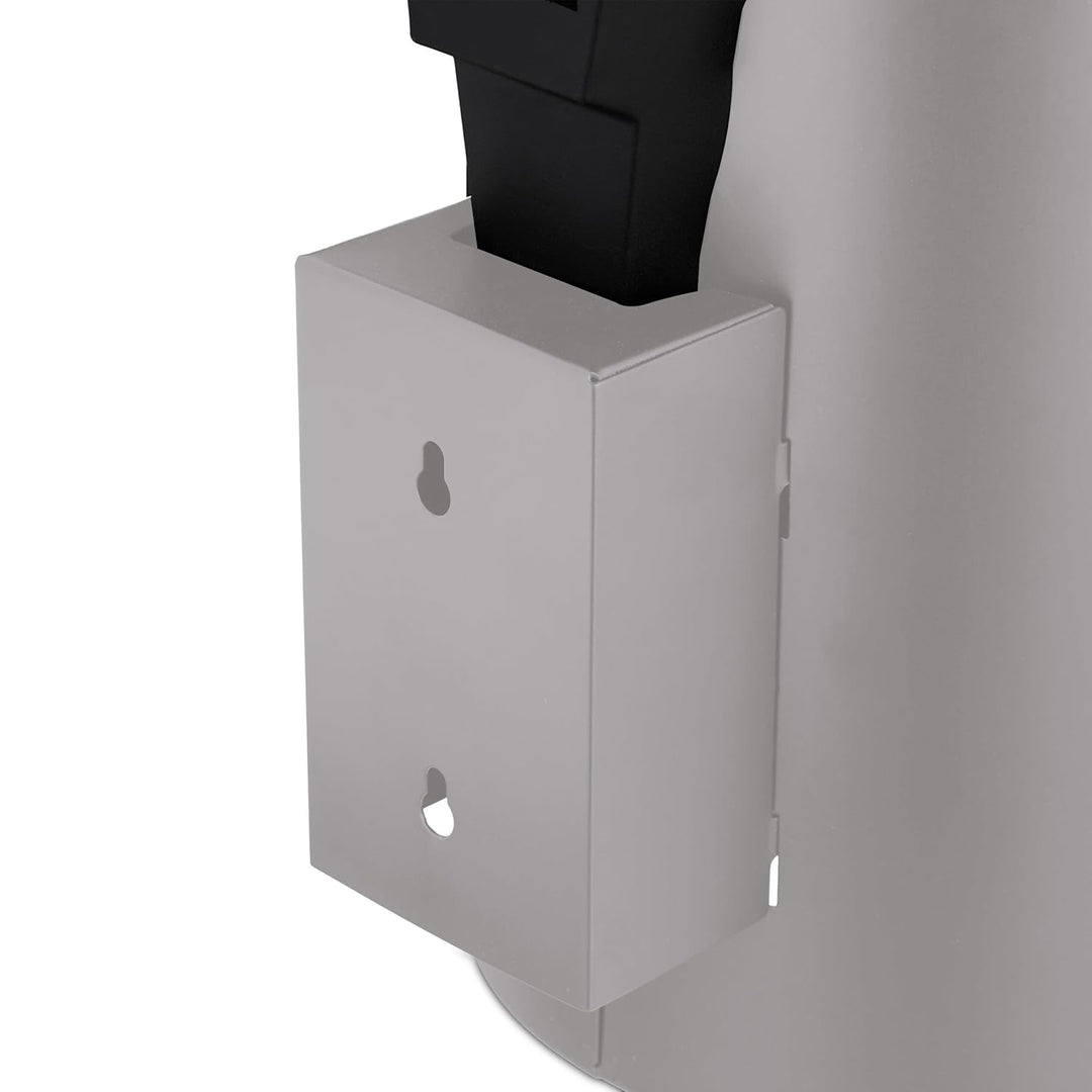 Relaxdays Kosmetikeimer Wandmontage, 3 l, Absenkautomatik, Inneneimer, Edelstahl, runder Badezimmer