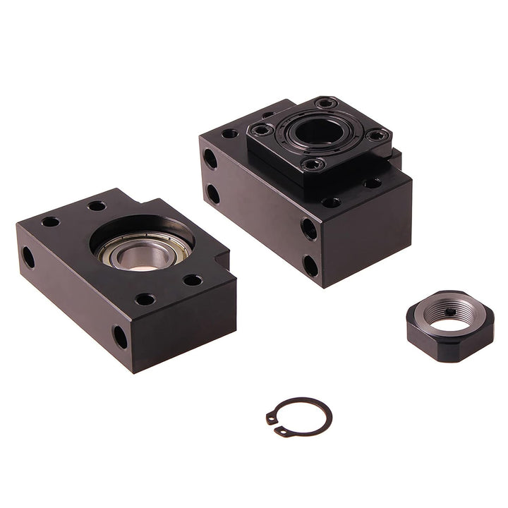 CNCMANS 1 Set BK10 / BF10 Karbonstahl Kugellager Schraube Block Halterung für RM/SFU 1204 Kugelumlau