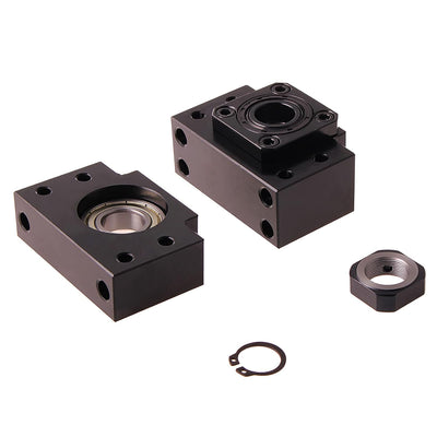 CNCMANS 1 Set BK10 / BF10 Karbonstahl Kugellager Schraube Block Halterung für RM/SFU 1204 Kugelumlau