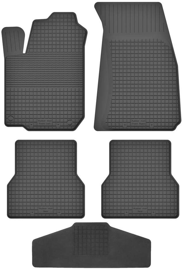 Fussmatten Vorne, Hinten + Tunnel für Renault Modus/Grand Modus 2004-2012 Gummi Gumimatten Vorne, Hi
