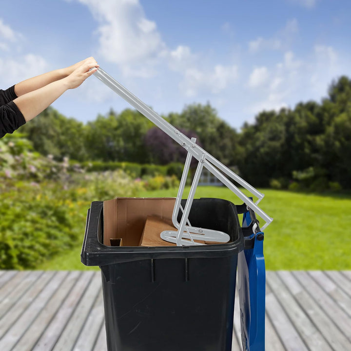 Relaxdays Müllpresse, Müllverdichter Hausmüll, Restmüll & Papier, Abfallverdichter, manuelle Hausmül