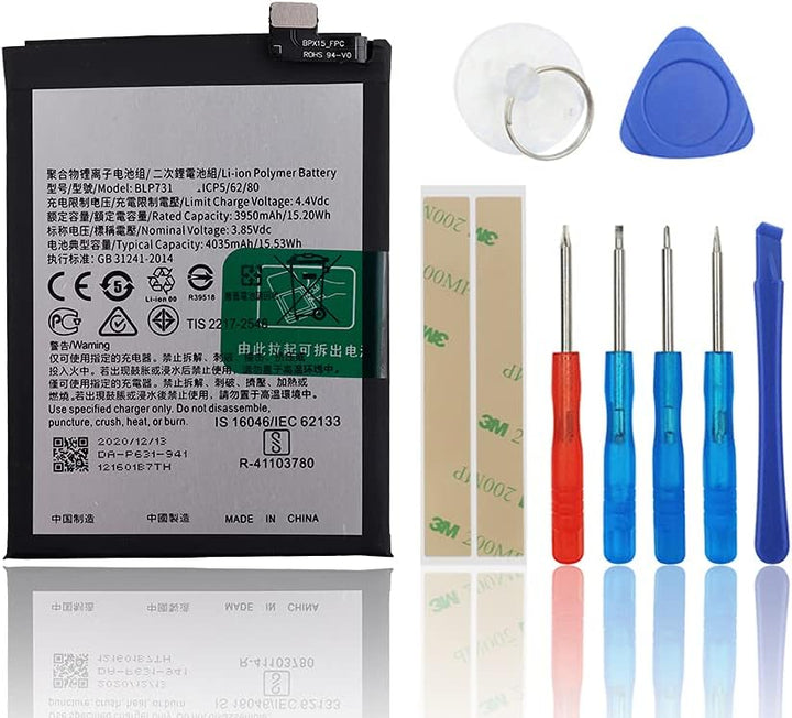 SwarKing Ersatz Akku BLP731 Kompatibel mit Oppo Realme 5 Pro RMX1971 with Toolkit