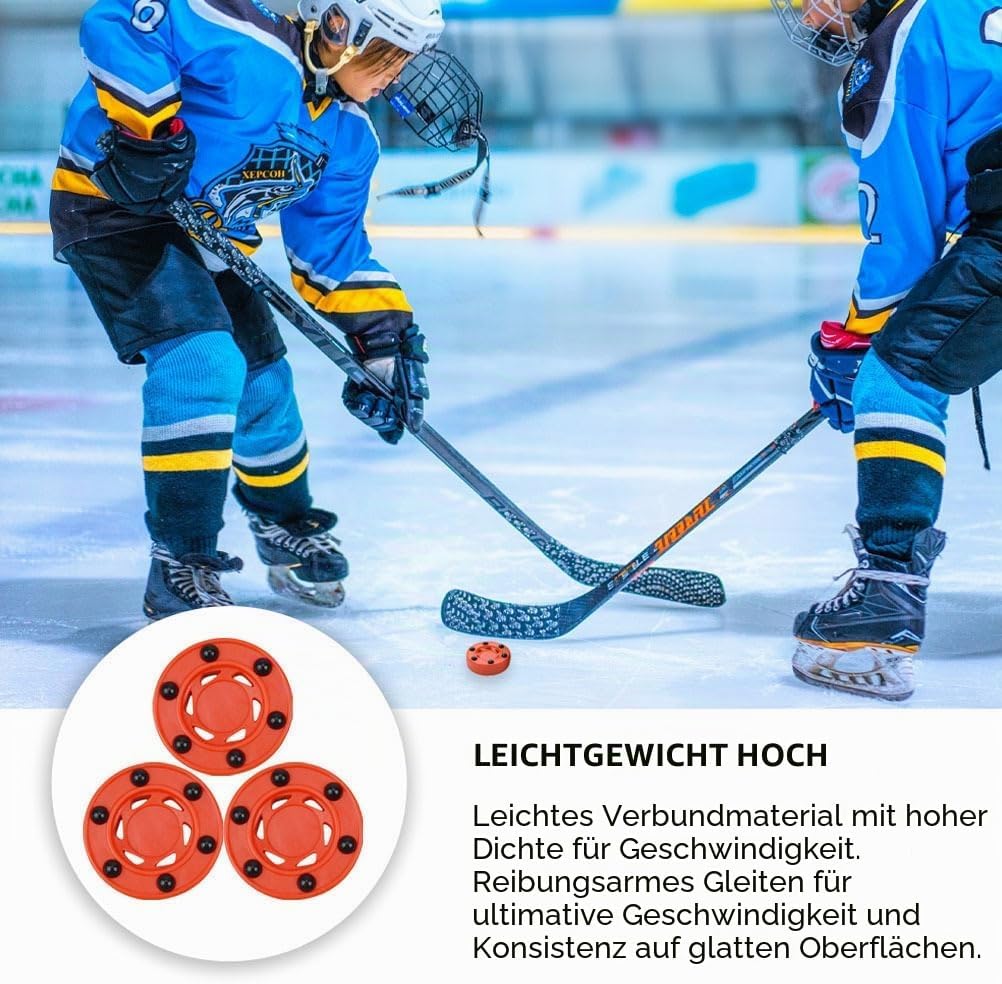 BESPORTBLE 3 Stück Rollhockeyspiel Puck Inline Hockey Strassenhockey Puck Indoor Outdoor Boden Hocke