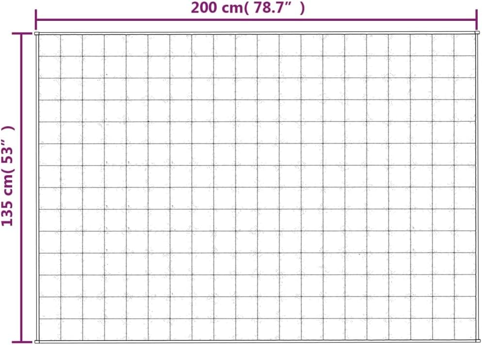 Gecheer Gewichtsdecke Blau 135x200 cm 10 kg Stoff 135x200cm;1;10 kg Blau, 135x200cm;1;10 kg Blau