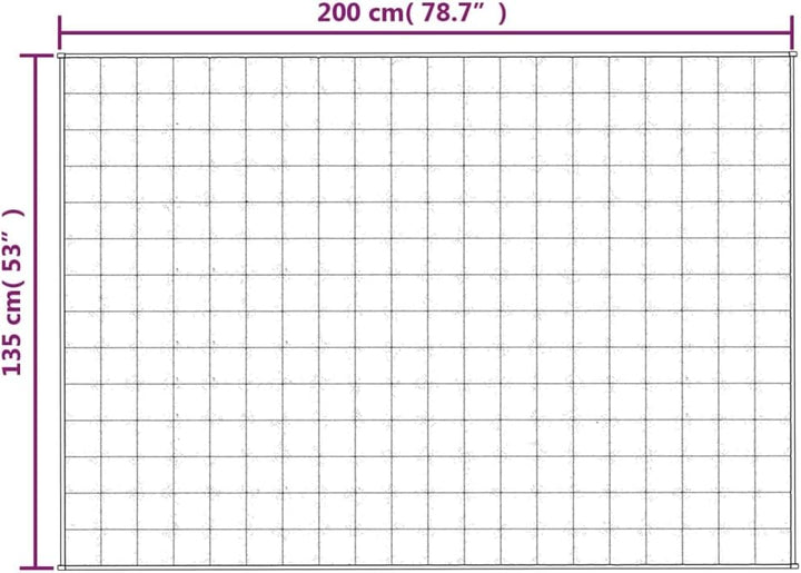 Gecheer Gewichtsdecke Blau 135x200 cm 10 kg Stoff 135x200cm;1;10 kg Blau, 135x200cm;1;10 kg Blau