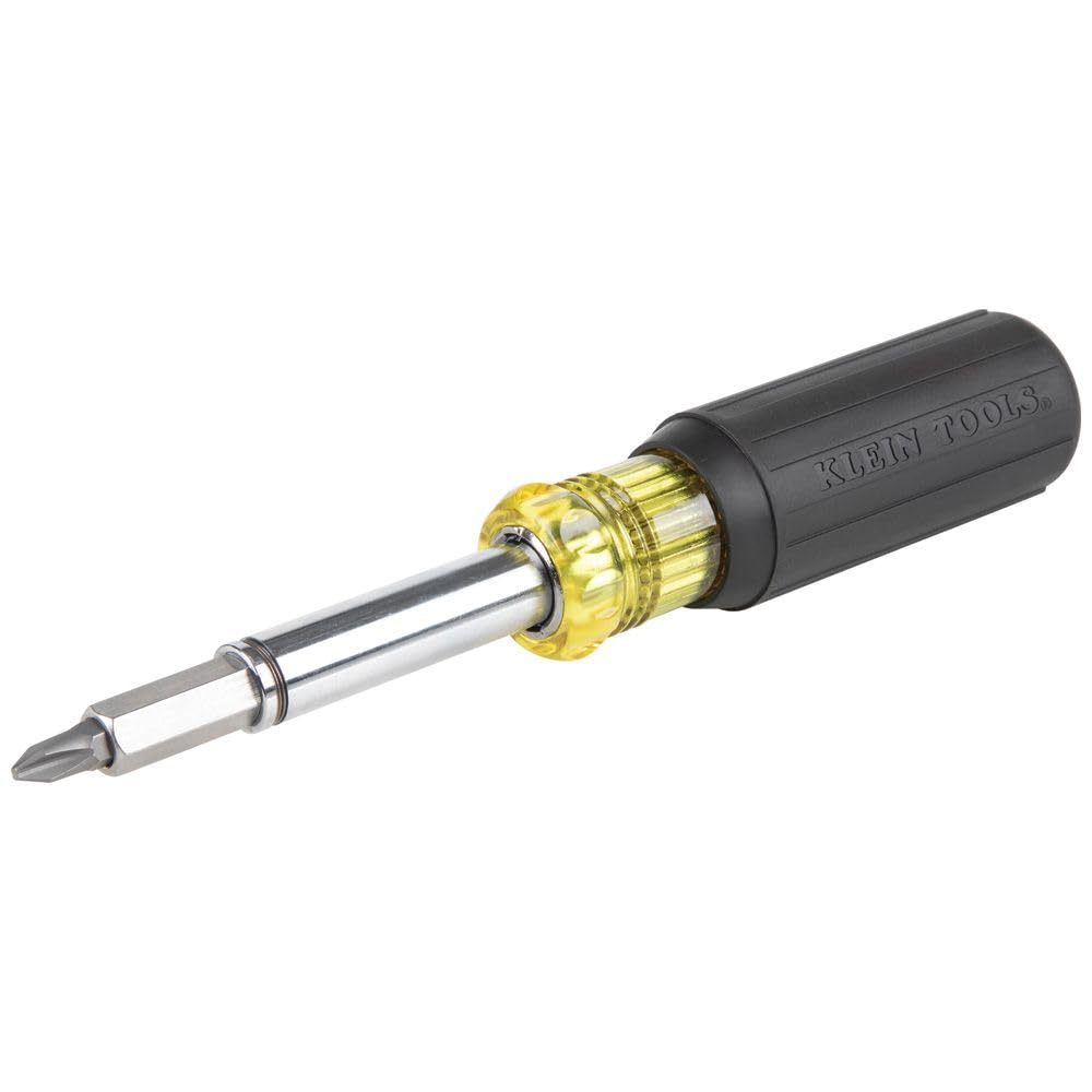 Klein Tools 32500MAG Magnetischer Multi-Bit-Schraubendreher/Steckschlüssel, 11-in-1 Multifunktionswe