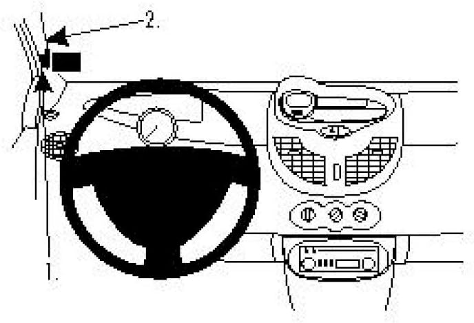 Brodit ProClip für Twingo 08-10 schwarz