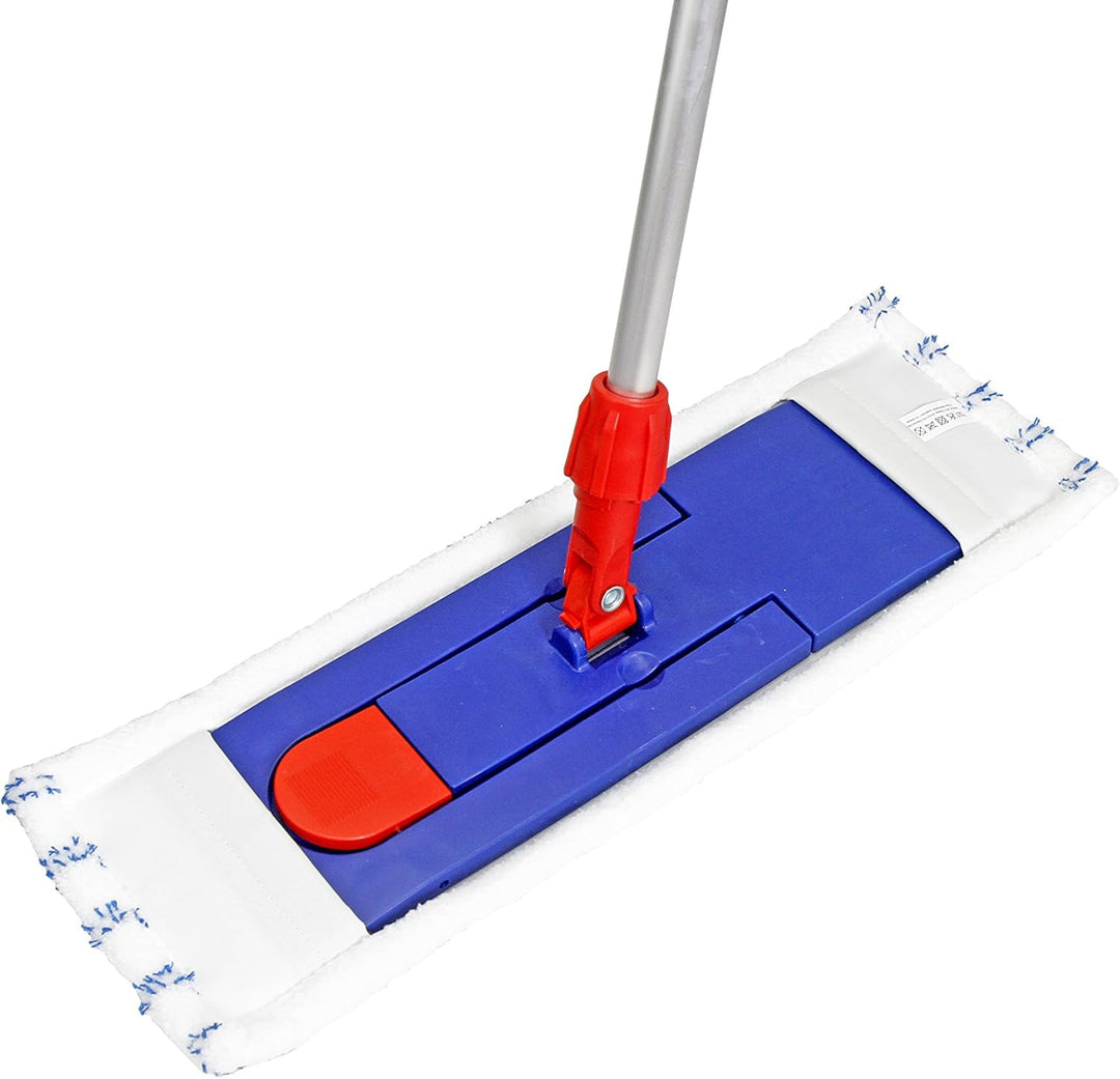 10x Profi Microfaser Wischbezüge mit Abrasiv-Streifen – Profi Ersatz-Bezüge für 40 cm Mopphalter – W