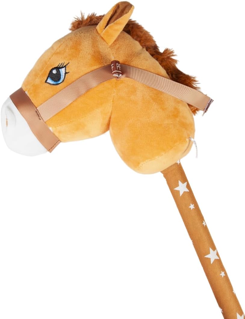 PFIFF 102995 Steckenpferd Hobby Horse, Holzpferd, Pferd für Hobby Horsing, Braun, 66cm