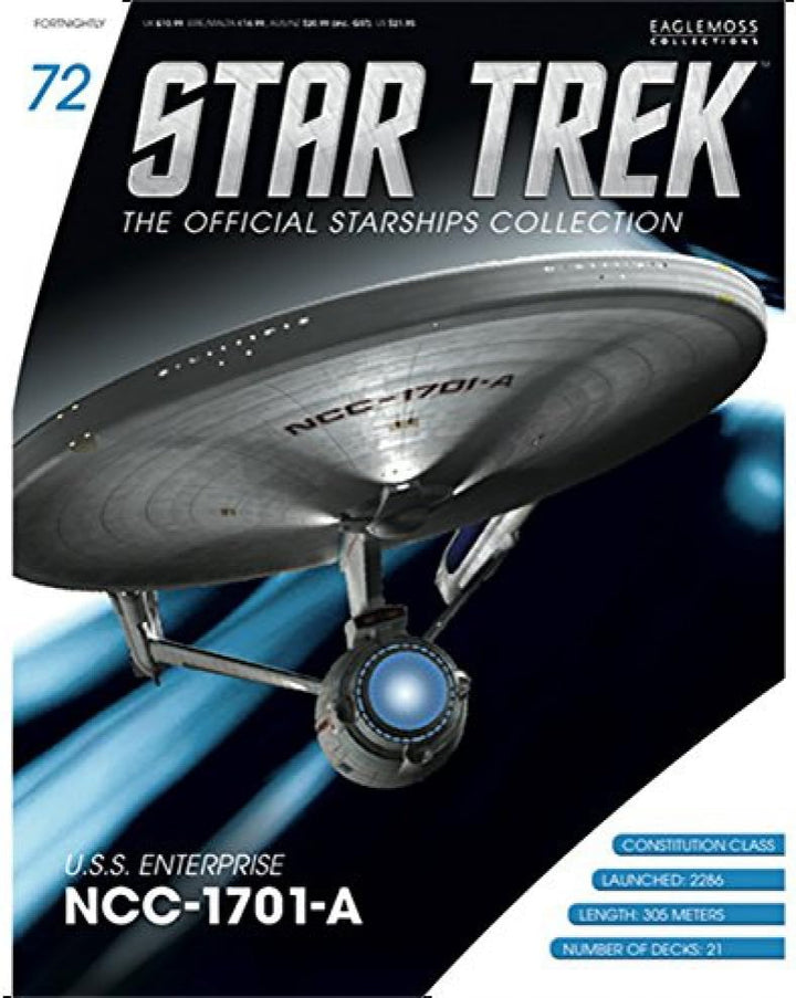 Star Trek Starships Vehicle & Collector Magazine #72: U.S.S. Enterprise NCC-1701-A by Eaglemoss Publ