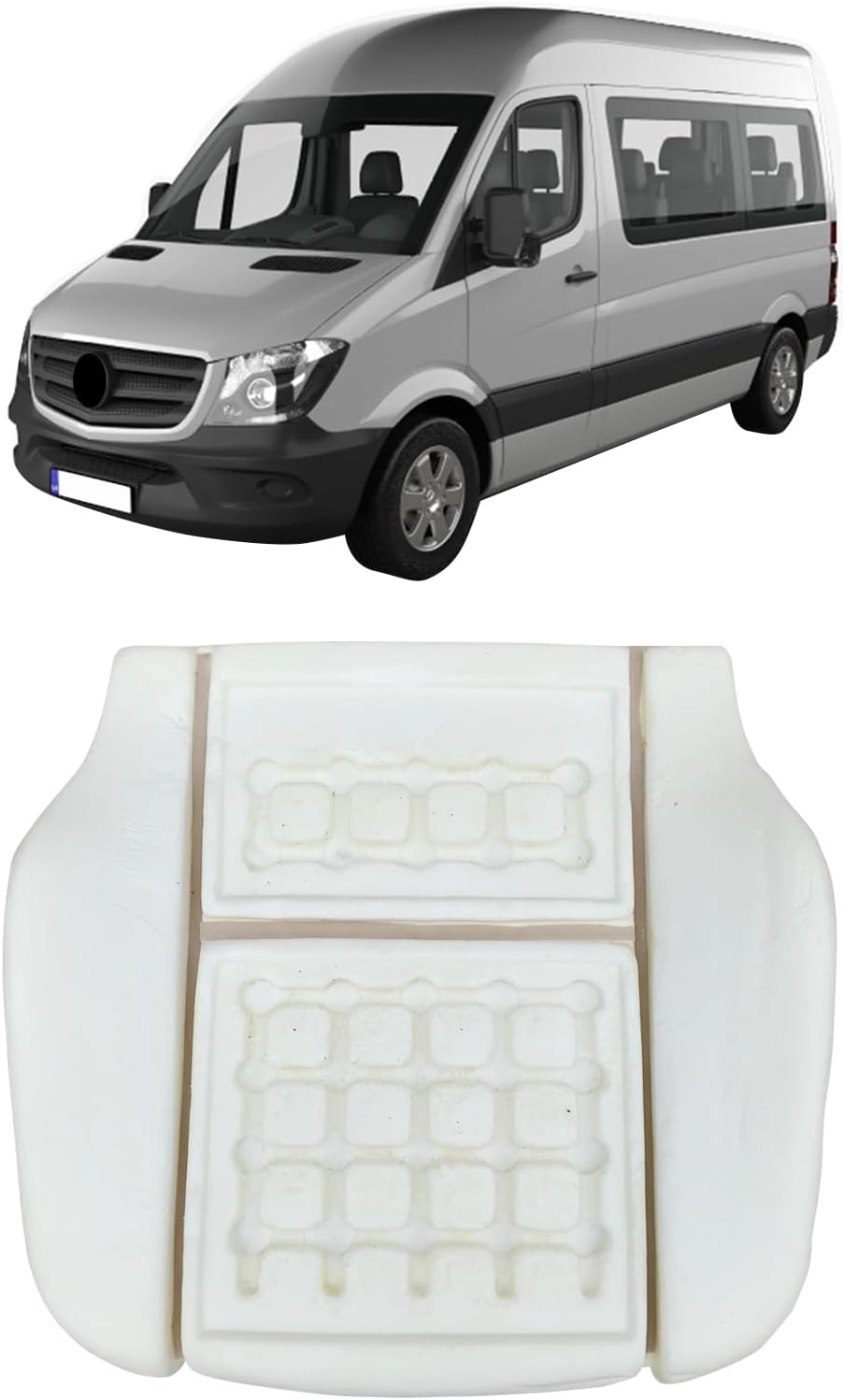 BREMER SITZBEZÜGE Sitzpolster kompatibel mit VW Crafter ab 2006-2016 Schaumpolster Sitzschaum Vorder